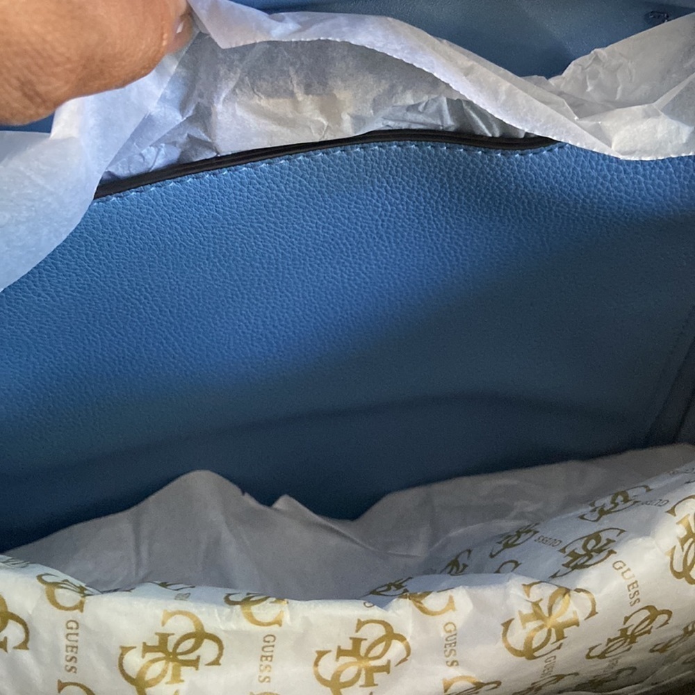 New GUESS Blue Tote - Picture 9 of 13